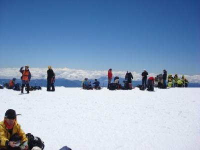 Pessoal no topo do Villarica