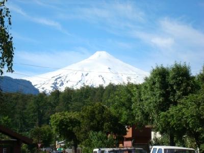 Vulcão Villarica, agora visível