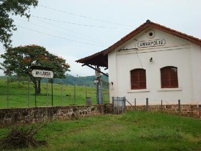 Antiga estaçao ferroviária, ainda com o nome Annapolis