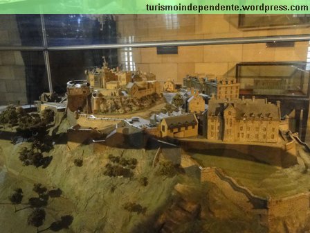 Castelo de Edimburgo - maquete do Castelo