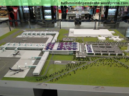 Maquete da ampliação do Aeroporto Internacional de Viracopos