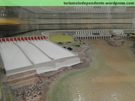 Maquete da barragem