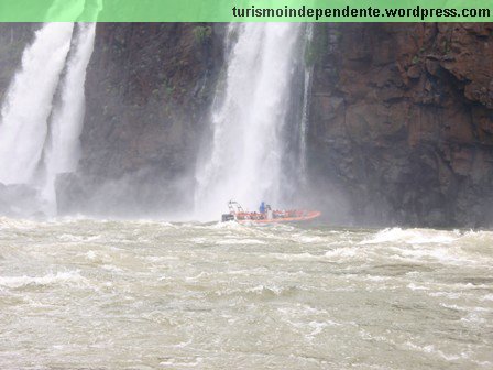 Rio Iguaçu - chegando a hora do banho de cachoeira