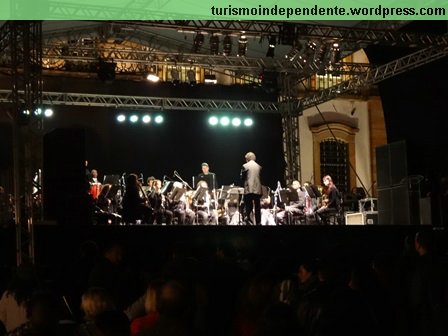 Show da orquestra na Praça Tiradentes