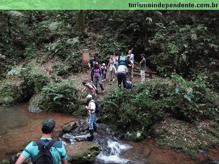 Saindo da Cachoeira do Mirante