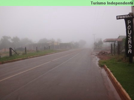 Nosso último dia na Chapada amanheceu assim.