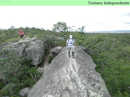 Ponte de Pedra - dona patroa criando coragem para ultrapassar a ponte