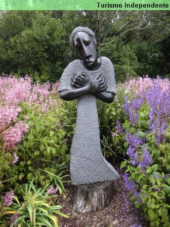 Estátua no Jardim Botânico de Cidade do Cabo.