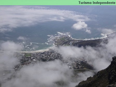 Vista do topo da Table Mountain.
