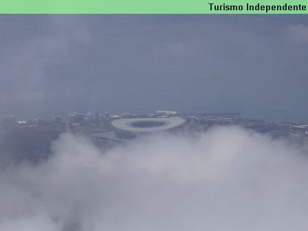 Vista do topo da Table Mountain - Cape Town Stadium.