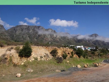 Paisagem da Cidade do Cabo após visita na Table Mountain.