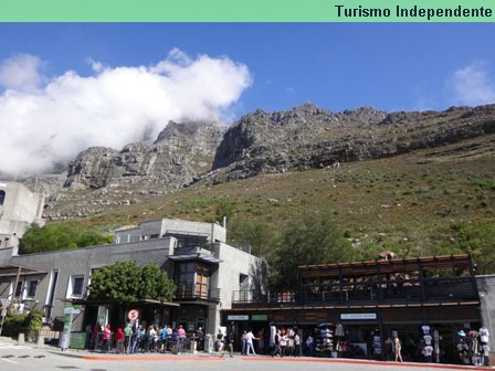 Recepção dos Visitantes na Table Mountain.