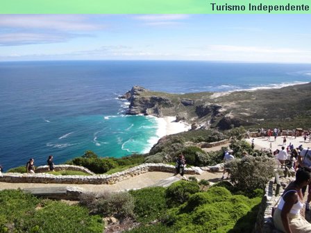 Vista estando no farol de Cape Point.