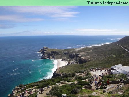 Vista estando no farol de Cape Point.