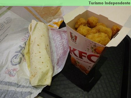 Jantar no KFC.