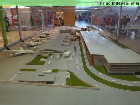 Maquete do Aeroporto da Cidade do Cabo.