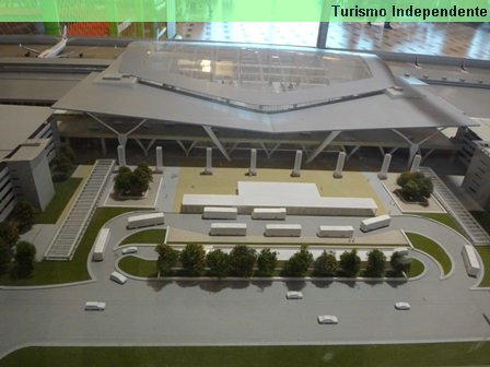 Maquete do Aeroporto da Cidade do Cabo.