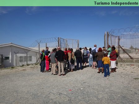 Prisão de segurança máxima em Robben Island.