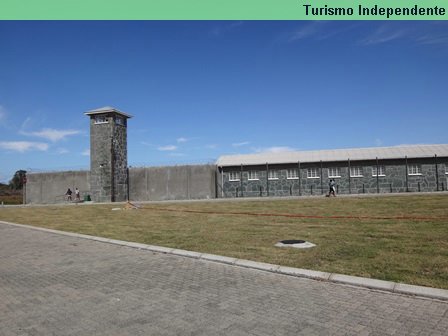 Prisão de segurança máxima em Robben Island.