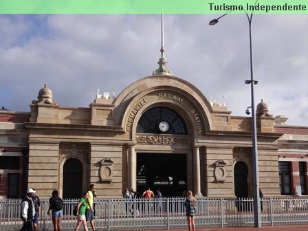 Estação de trens em Fremantle.