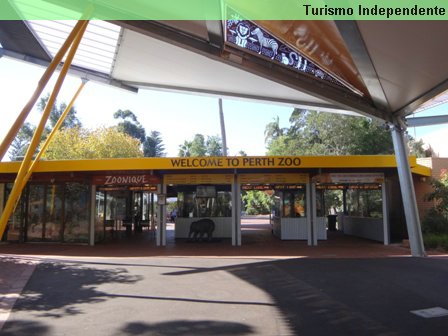 Entrada do Zoológico de Perth.