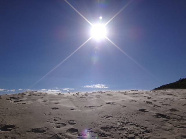 Trilha Dunas da Praia da Joaquina.