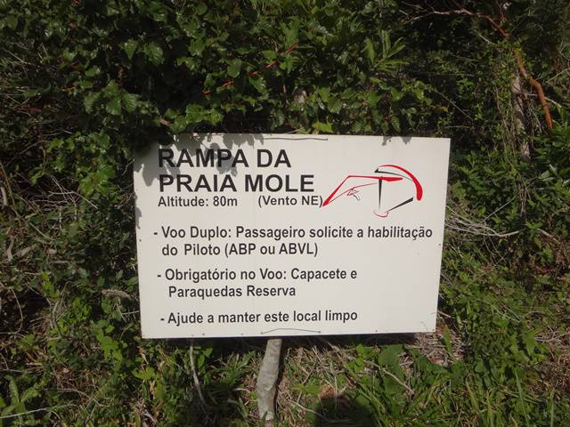 Placa da Rampa de Parapente.