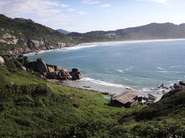 Praia Mole vista da Trilha do Gravatá.