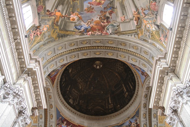 Falsa cúpula na igreja de Sant Ignazio Loyola. Foto: Piero (http://commons.wikimedia.org).
