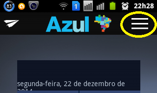 checkin-app-azul-cartao