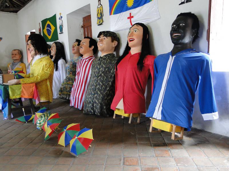 Os famosos bonecos gigantes do carnaval de Olinda.