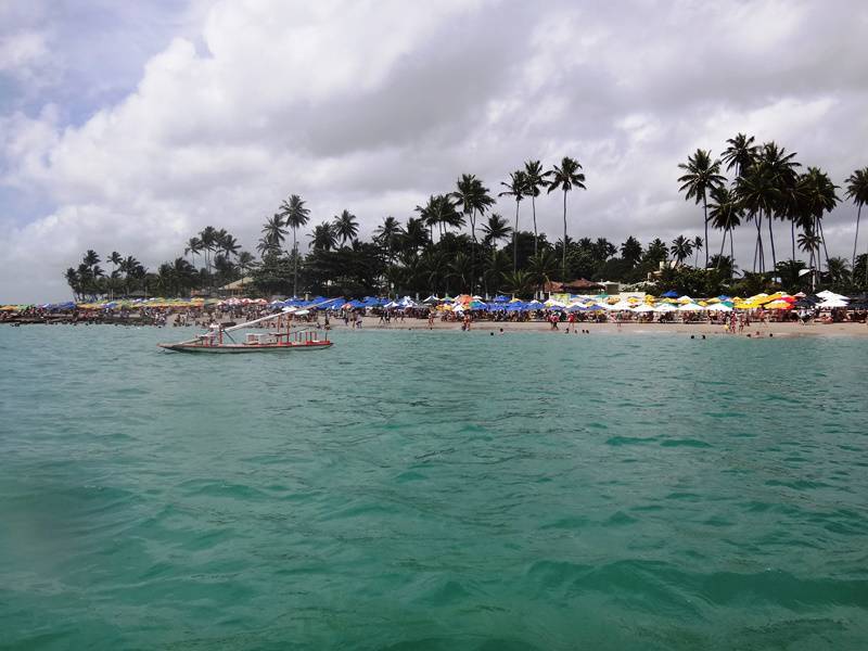 Praia de Porto de Galinhas, vista da jangada.