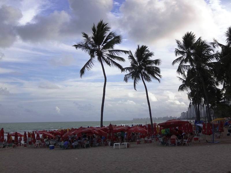 Praia de Boa Viagem, em Recife, Pernambuco.