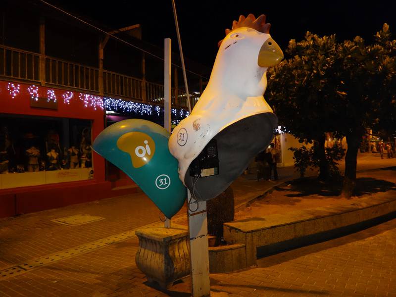 Telefone público em Porto de Galinhas.