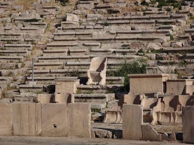 Teatro de Dionísio, em Atenas.