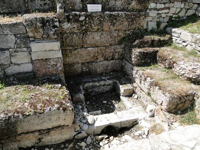 Este era um relógio de água da Ágora Antiga, em Atenas.