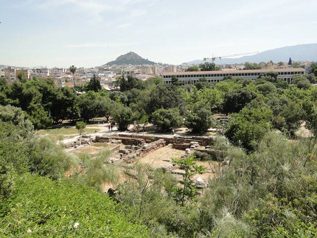 Ágora Antiga, em Atenas.