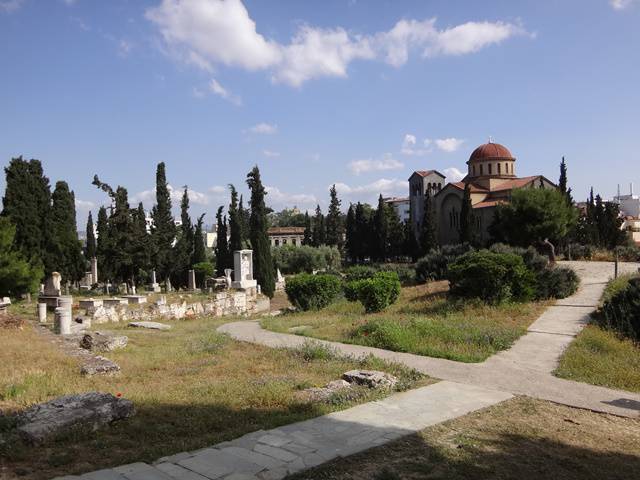 Antigo cemitério Kerameikos, em Atenas.