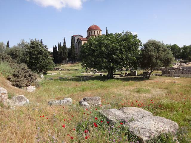 Antigo cemitério Kerameikos, em Atenas.