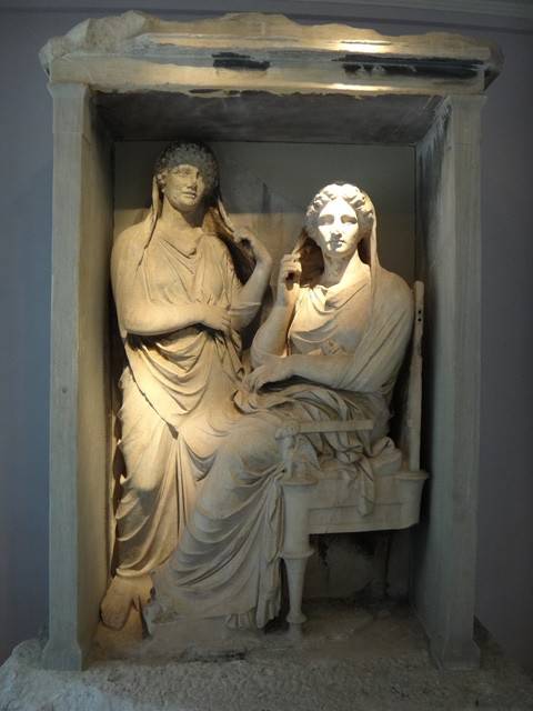 Museu no cemitério de Kerameikos, em Atenas.