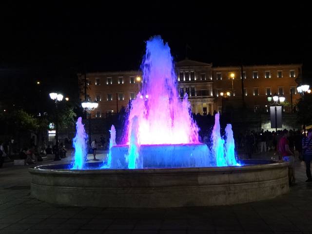 Fonte na Praça Syntagma.