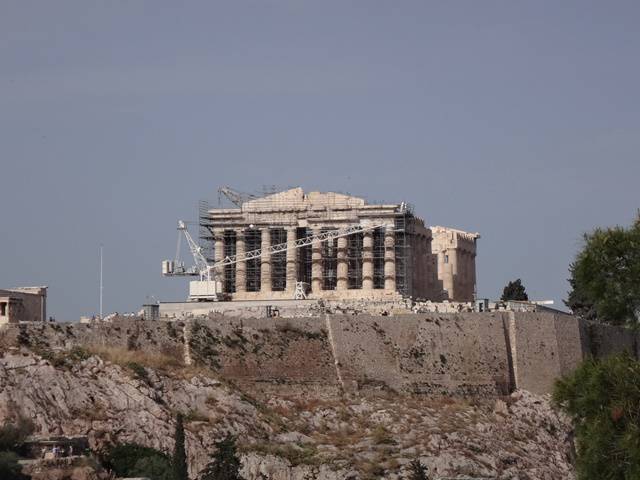 Partenon visto do Monte Filopapo.