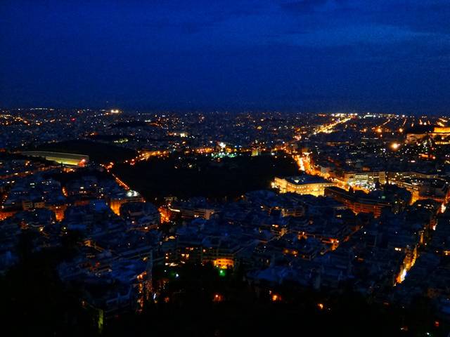 Atenas vista do do Monte Lykavittos.