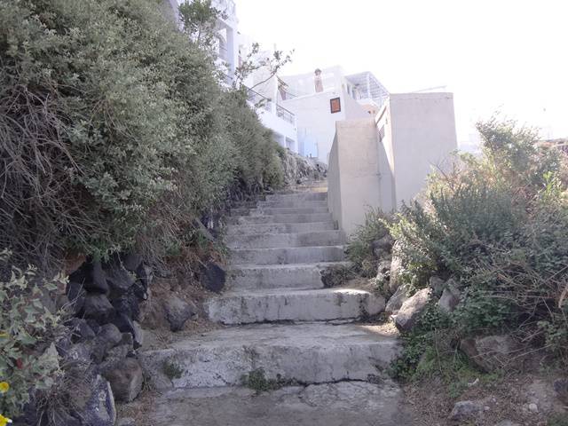 Escadaria entr o monte Skaros e Imerovigli.