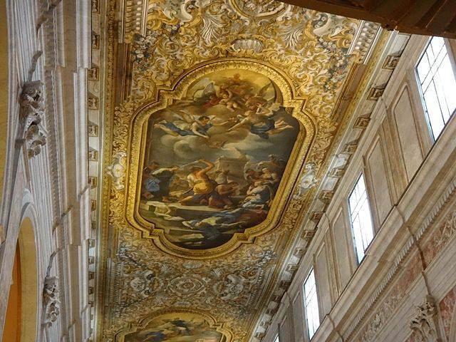 Detalhe do teto da Catedral de Sorrento