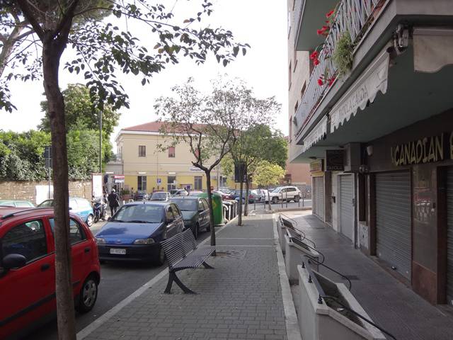 Estação de Ciampino vista do hostel