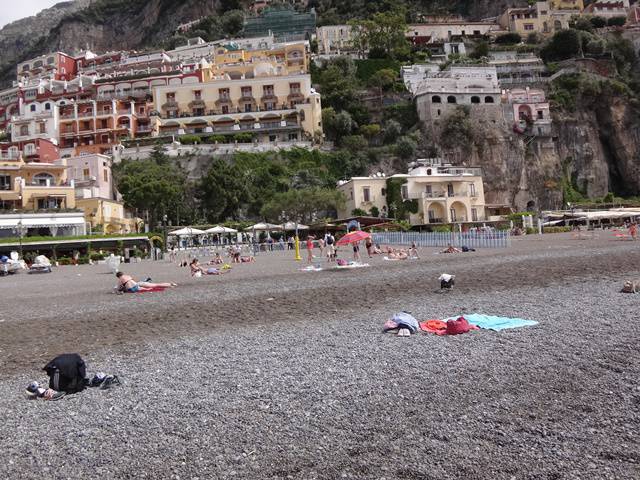 Positano: praia pública Marina Grande.