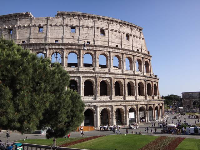 O Coliseu de Roma.