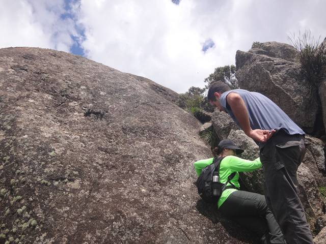 Escalaminhada final para a Pedra do Cume