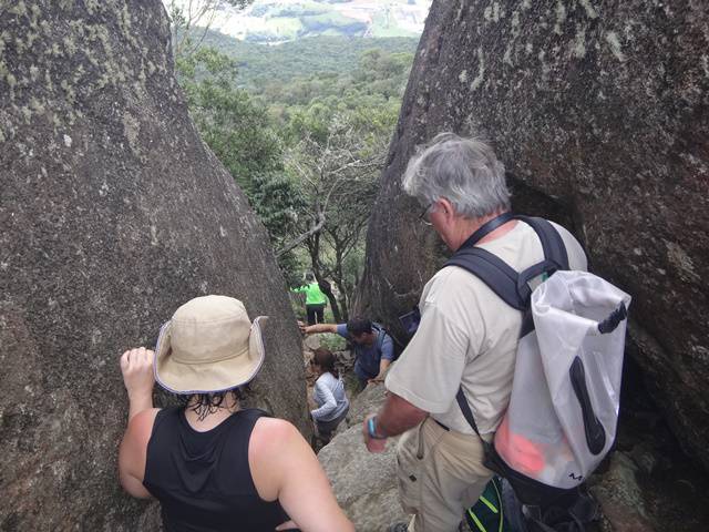 Descendo para voltar para a trilha